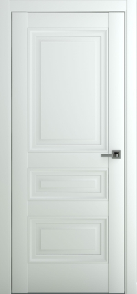 Межкомнатная дверь ПГ Ампир В2 в цвете Белый матовый  без стекла