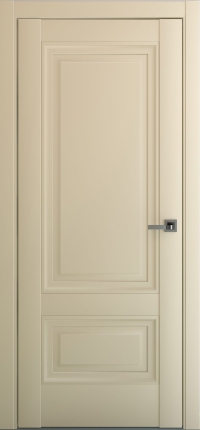 Межкомнатная дверь ПГ Турин в цвете Кремовый матовый  без стекла