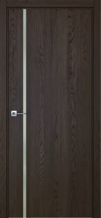 Межкомнатная дверь ПО BASE 1/1 вертикальное направление в цвете Дуб Рут со стеклом RAY белый