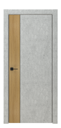 Межкомнатная дверь ПГ Титаниум 10 в цвете Серый Гранит без стекла
