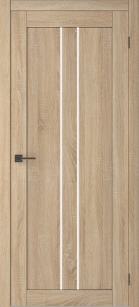 Межкомнатная дверь ПО SMART X 24 в цвете sonoma oak со стеклом Matelux