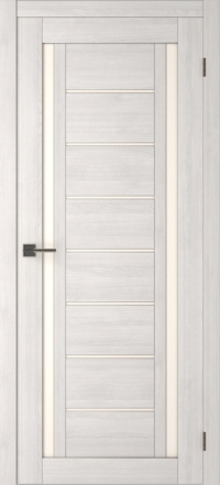 Межкомнатная дверь ПО SMART X 31 в цвете bianco veralinga со стеклом Matelux