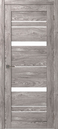 Межкомнатная дверь ПО SMART QX 1 в цвете Maple Grey со стеклом Сатинато