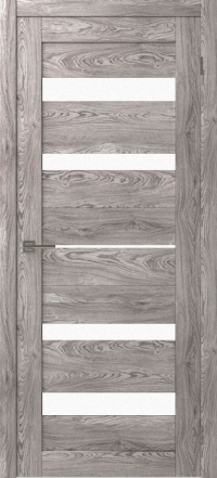 Межкомнатная дверь ПО SMART QX 5 в цвете Maple Grey со стеклом Сатинато