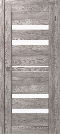 Межкомнатная дверь ПО SMART QX 6 в цвете Maple Grey со стеклом Сатинато