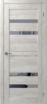 Межкомнатная дверь ПО SMART QX 6 в цвете Maple Ice со стеклом Mirox grey