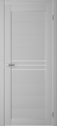 Межкомнатная дверь ПО SMART NX 1 в цвете white ash со стеклом Matelux