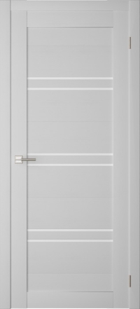 Межкомнатная дверь ПО SMART NX 3 в цвете white ash со стеклом Matelux