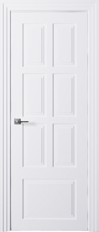 Межкомнатная дверь ПГ ALTO 6 SOFT TOUCH в цвете Soft White без стекла
