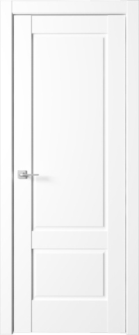 Межкомнатная дверь ПГ SOLO 4 M в цвете white poly без стекла