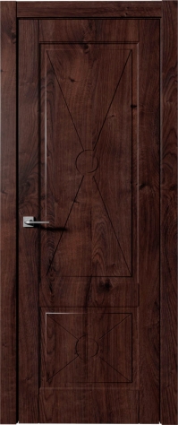 Межкомнатная дверь ПГ RIMINI 2 в цвете kedar brown без стекла
