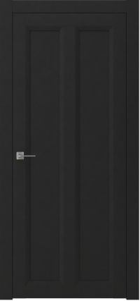 Межкомнатная дверь ПГ NEO 7 в цвете Чёрный софт без стекла