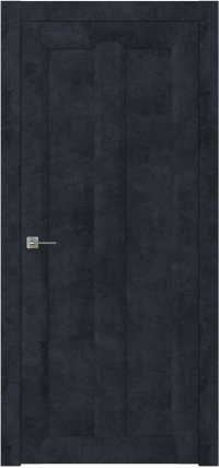 Межкомнатная дверь ПГ NEO 7 в цвете Чёрный Морион без стекла