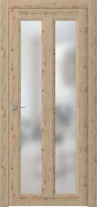 Межкомнатная дверь ПО NEO 7 в цвете Дуб кантри  со стеклом Сатинат Белый