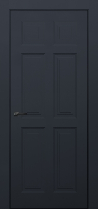 Межкомнатная дверь ПГ EMMA 4 в цвете Антрацит без стекла