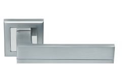 Дверная ручка Rucetti RAP 22-S SC/CP Цвет - мат.хром/хром