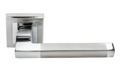 Дверная ручка Rucetti RAP 17-S SN/CP Цвет - Белый никель/хром