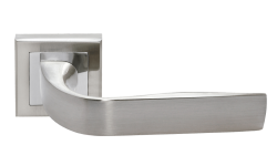 Дверная ручка Rucetti RAP 15-S SN/CP Цвет - Белый никель/хром