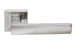 Дверная ручка Rucetti RAP 14-S SN/CP Цвет - Белый никель/хром