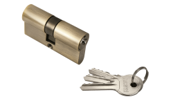 Ключевой цилиндр Rucetti ключ/ключ (60 мм) R60C AB Цвет - Античная бронза