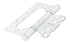 Петля дверная Rucetti без врезки RFH-100*75*2,5 W Цвет - Белый