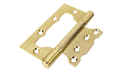 Петля дверная Rucetti без врезки RFH-100*75*2,5 SG Цвет - Матовое золото