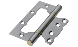 Петля дверная Rucetti без врезки RFH-100*75*2,5 SC Цвет - Матовый хром