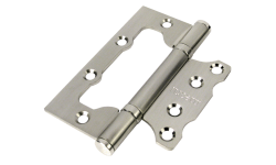 Петля дверная Rucetti без врезки RFH-100*75*2,5 SN Цвет - Белый никель