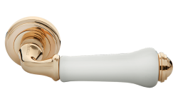Дверная ручка Morelli "UMBERTO" MH-41-CLASSIC PG/W Цвет - Золото/белый