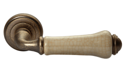 Дверная ручка Morelli "UMBERTO" MH-41-CLASSIC OMB/CH Цвет - Старая античная бронза/шампань