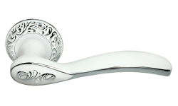 Дверная ручка Morelli "CATHERINE" MH-36-CLP W/PC Цвет - Белый/хром