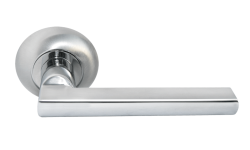 Дверная ручка Morelli "BRIDGE" MH-25 SC/CP Цвет - Матовый хром/полированный хром