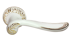 Дверная ручка Morelli "GIUSEPPE" MH-22-CLP W/PG - Цвет - Белый/золото