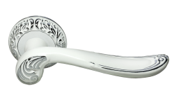 Дверная ручка Morelli "GIUSEPPE" MH-22-CLP W/PC - Цвет - Белый/хром