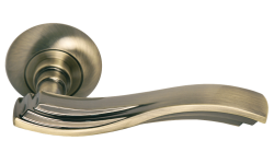 Дверная ручка Morelli "МИРАЖ" MH-14 MAB/AB Цвет - Матовая античная бронза/античная бронза