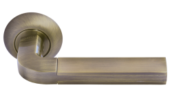 Дверная ручка Morelli "МОЗАИКА" MH-11 MAB/AB Цвет - Матовая античная бронза/античная бронза