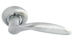 Дверная ручка Morelli "ПОРТАЛ" MH-07 SN Цвет - Белый никель