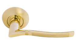 Дверная ручка Morelli "ФОНТАН" MH-04 SG/GP Цвет - Матовое золото/золото