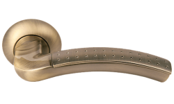 Дверная ручка Morelli "ПАЛАЦЦО" MH-02P MAB/AB Цвет - Матовая античная бронза