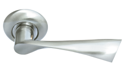 Дверная ручка Morelli "КАПЕЛЛА" MH-01 SN Цвет - Белый никель