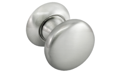 Поворотная круглая ручка Morelli "FOSTER" MHR-1 SN Цвет - Белый никель