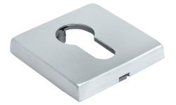 Накладки на ключевой цилиндр Morelli Luxury LUX-KH-SQ CSA Цвет - Матовый хром