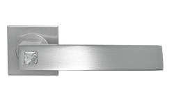 Дверная ручка Morelli Luxury DC-2-S CSA (MOUNTAIN OF LIGHT/ГОРА СВЕТА) Цвет - Матовый хром