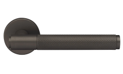 Дверная ручка Morelli Luxury BRIDGE R6 ANT, с усиленной розеткой  Цвет - Антрацит