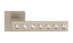 Дверная ручка Morelli Luxury CULLINAN NIS Цвет - Матовый никель