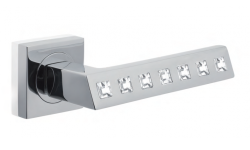 Дверная ручка Morelli Luxury CULLINAN NIN Цвет - Черный никель