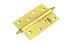 Петля MORELLI стальная разъемная с короной MS 100X70X2.5 R SG Цвет - Матовое золото