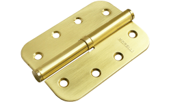 Петля MORELLI стальная разъёмная скругленная MSD-C 100X70X2.5 SG R Цвет - Матовое золото