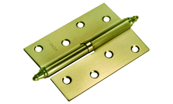 Петля MORELLI стальная разъемная с короной MS 100X70X2.5 R AB Цвет - Античная бронза