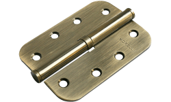 Петля MORELLI стальная разъёмная скругленная MSD-C 100X70X2.5 AB R Цвет - Античная бронза